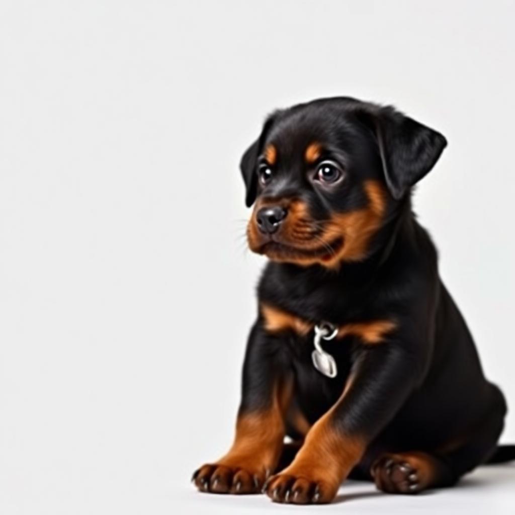 Cachorro de Rottweiler